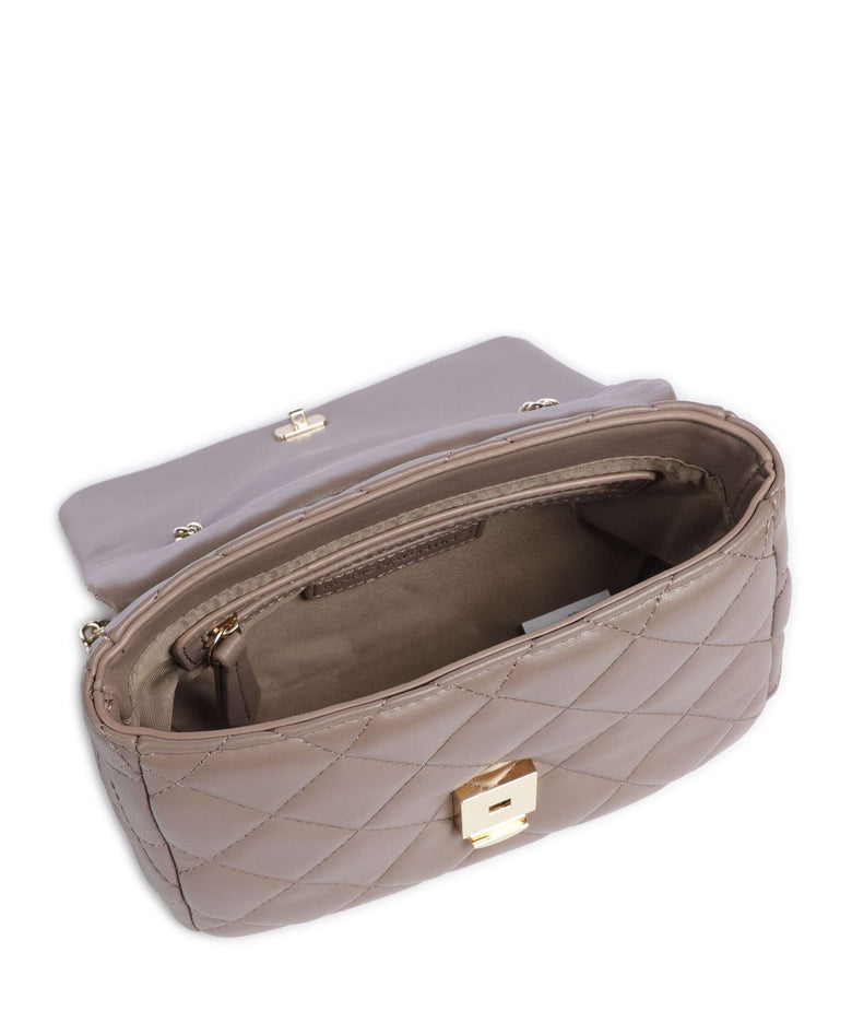 Valentino Ocarina Shoulder Bag in taupe.