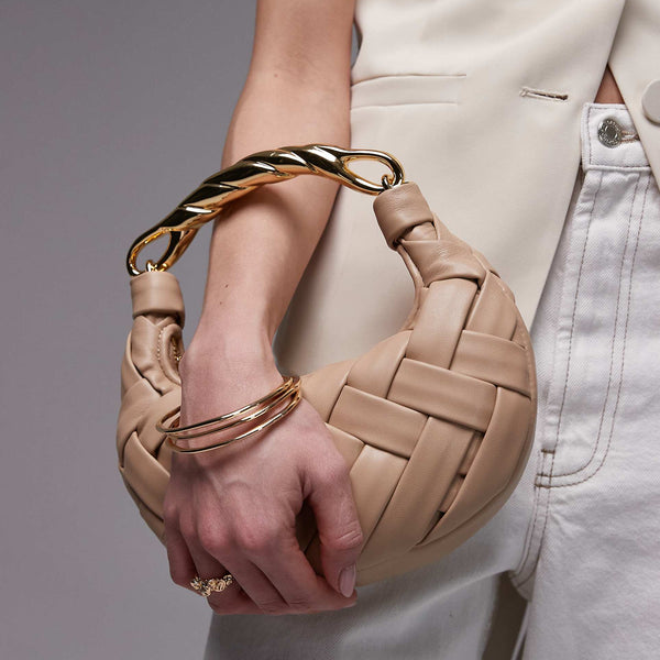 JW PEI Orla Weave handbag-almond