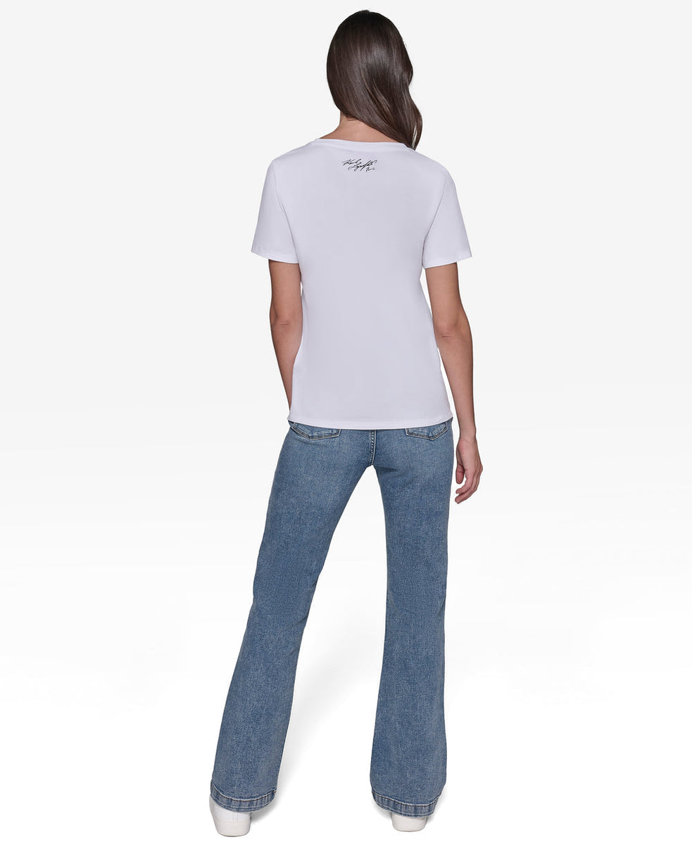 KARL LAGERFELD DUO IN PARIS TEE SIZE M