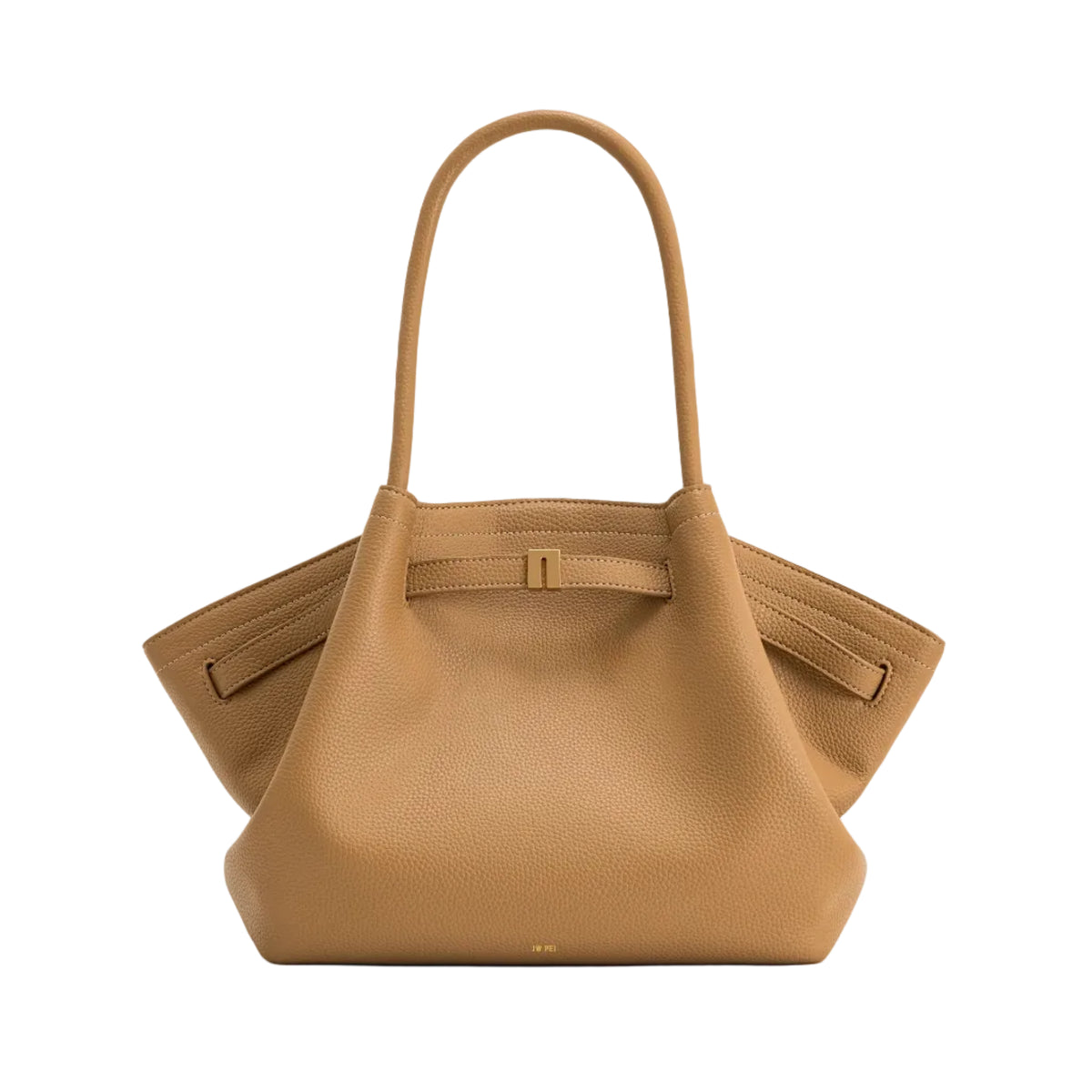 JW PEI Hana Medium Faux Straw Tote Bag-Latte
