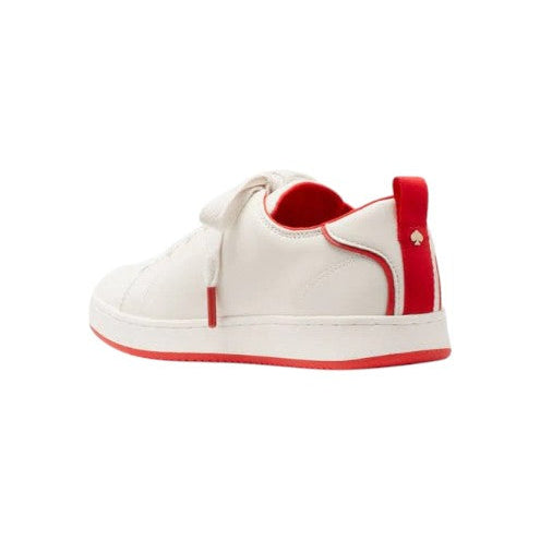 Kate spade Optic White Pink Peppercorn Nikki sneaker