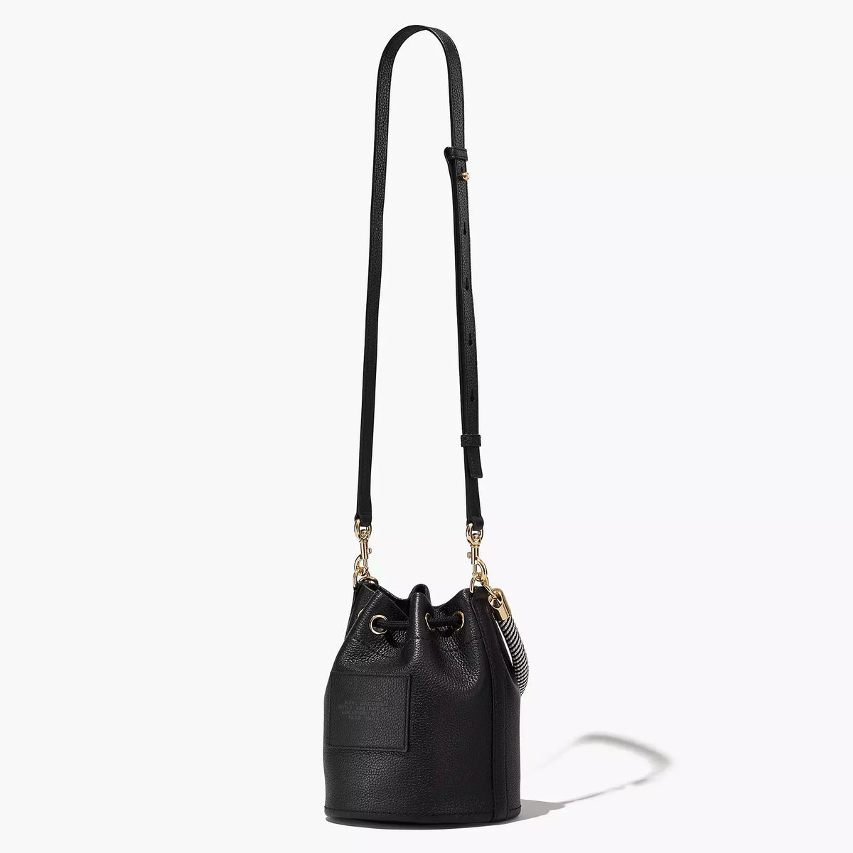 THE LEATHER BUCKET BAG MARC JACOBS BLACK