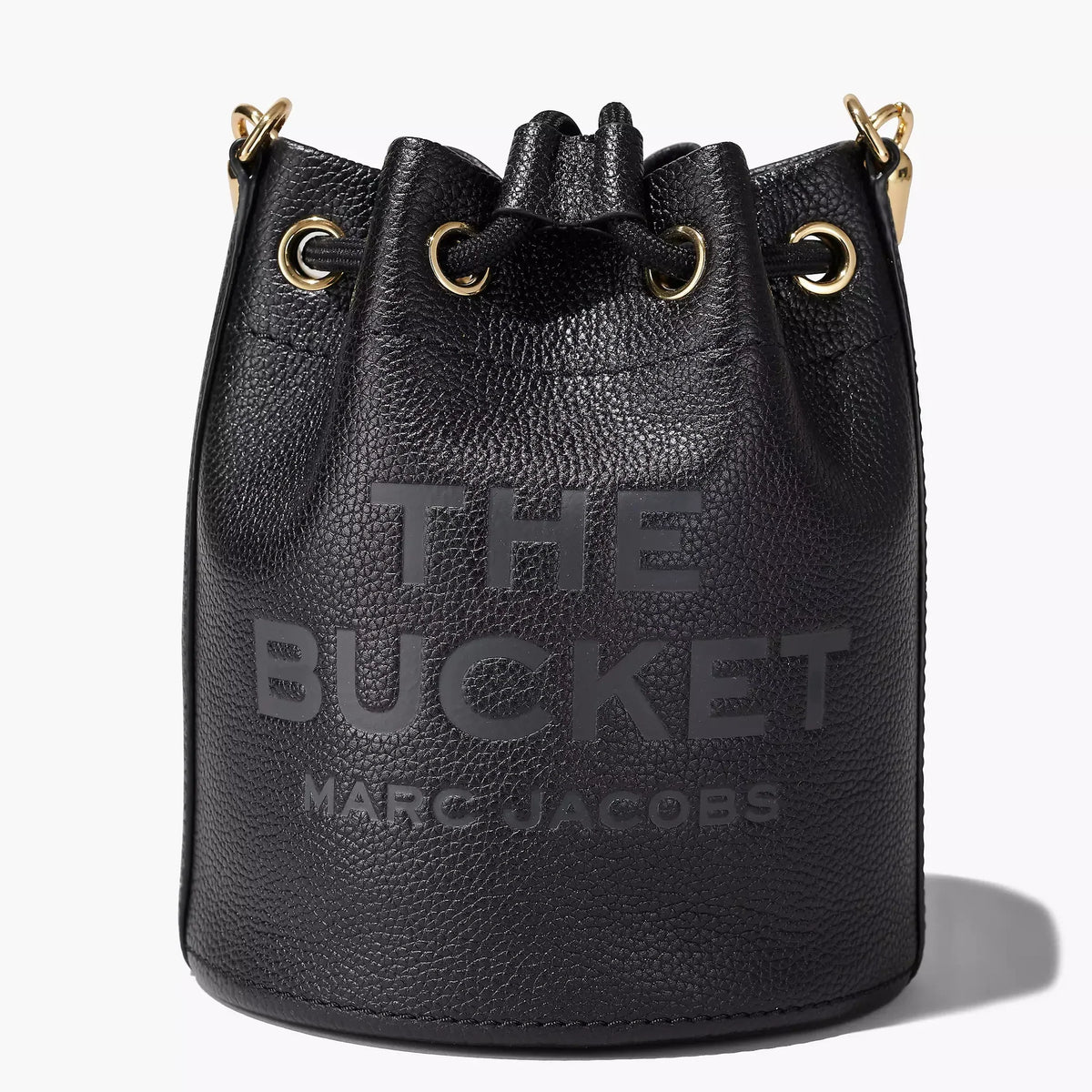 THE LEATHER BUCKET BAG MARC JACOBS BLACK