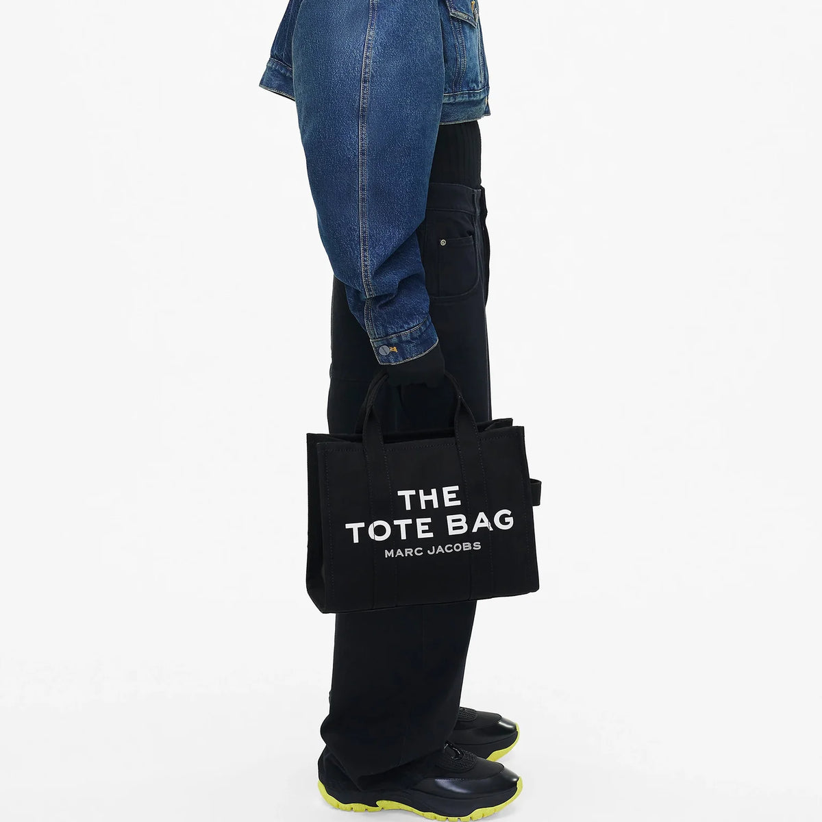 THE BLACK CANVAS MEDIUM TOTE BAG MARC JACOBS