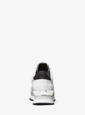 Michael Kors Maddy Two-Tone Logo Trainer White 8M