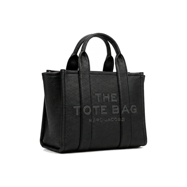 Marc Jacobs The Leather Tote Bag with Removable Crossbody Strap in Black
