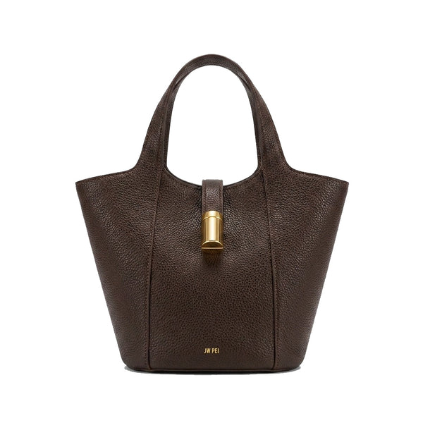 JW PEI Bella Bucket Bag In Dark Brown