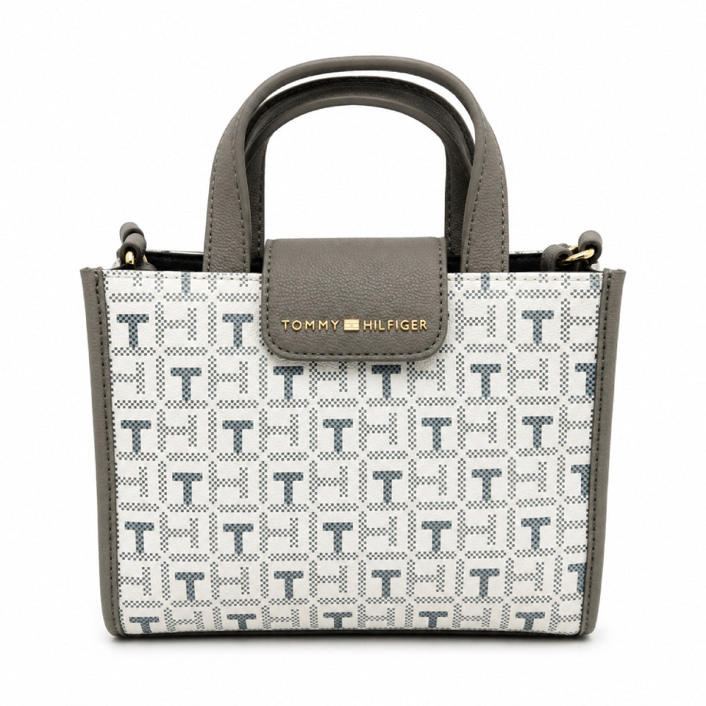Tommy Tote Cross Bag small Grey