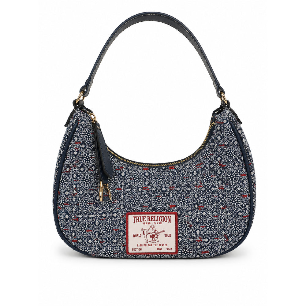 True Religion Cross Bag Small Navy x Red