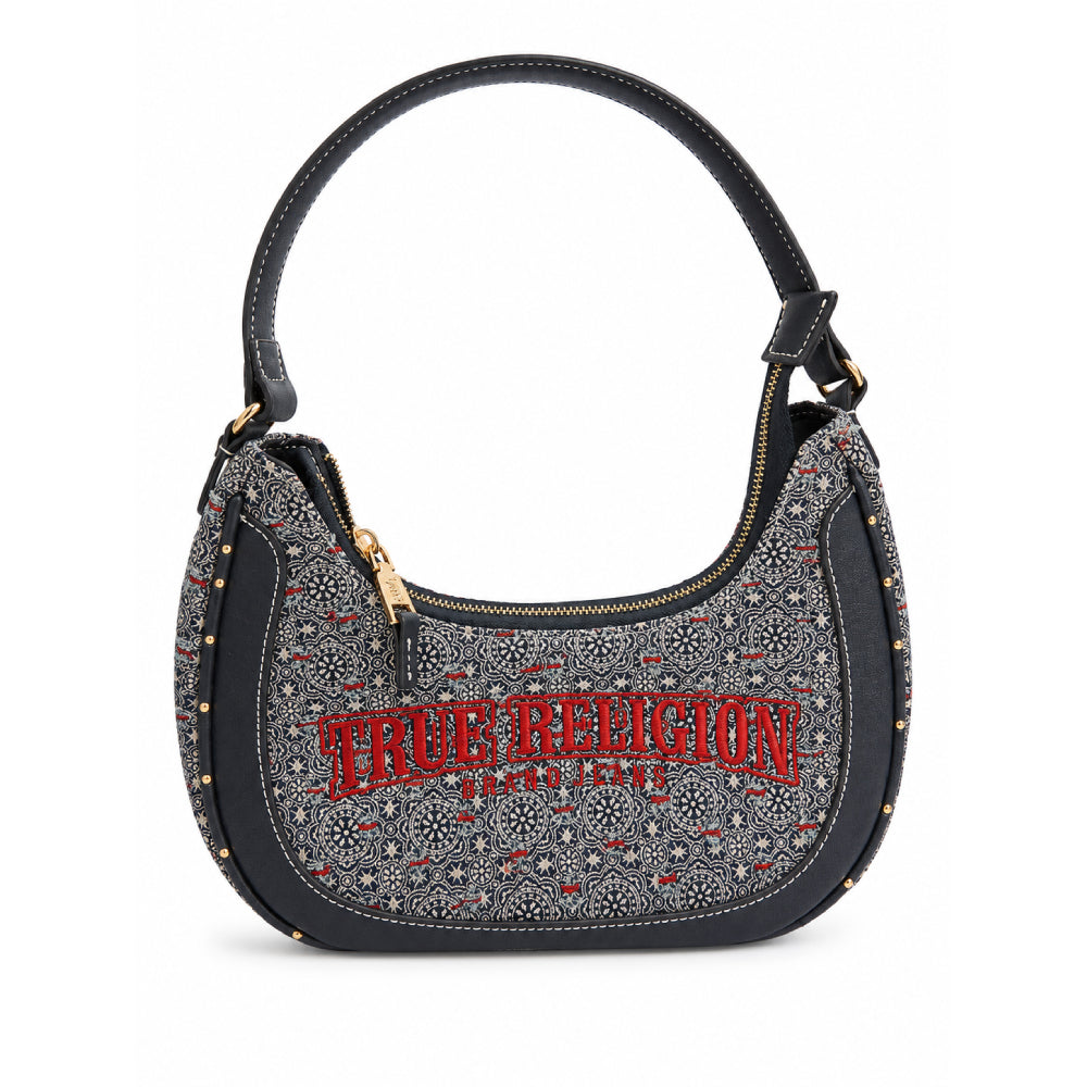 True Religion Cross Bag Small Navy x Red