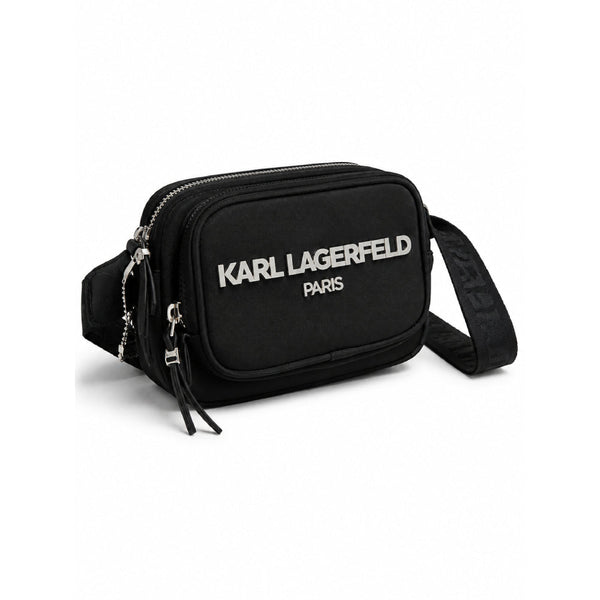 Karl Cross Waist Bag Black