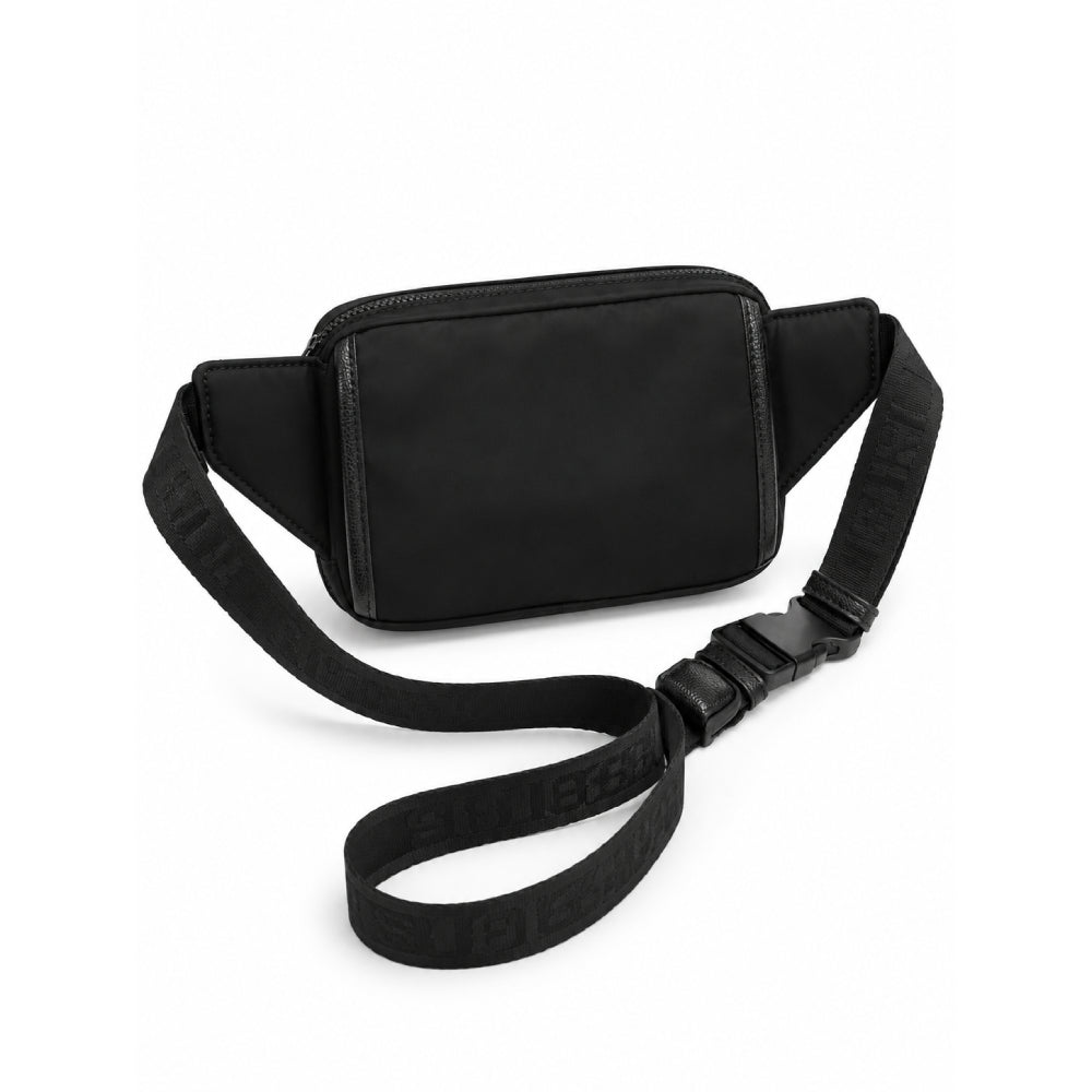 Karl Cross Waist Bag Black