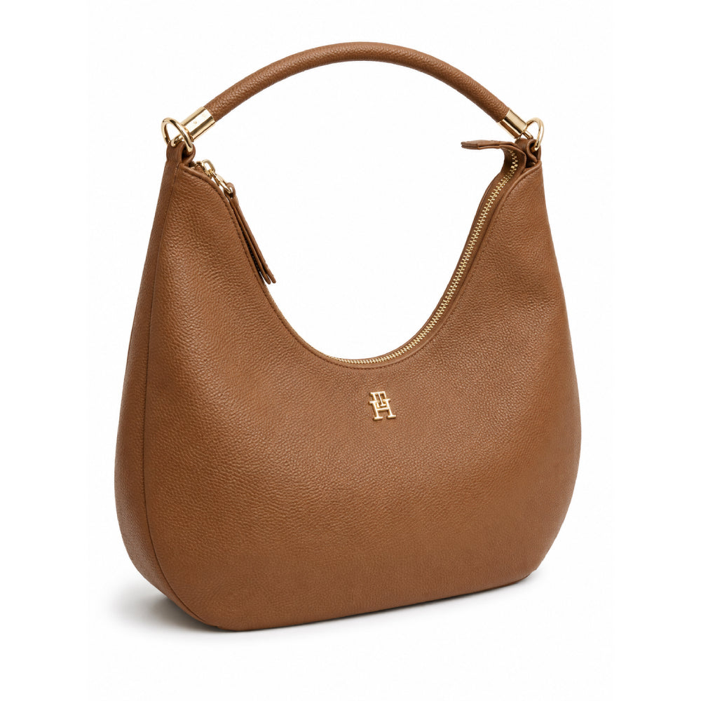 Tommy Shoulder Bag Brown Half Cir