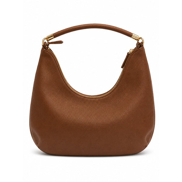Tommy Shoulder Bag Brown Half Cir