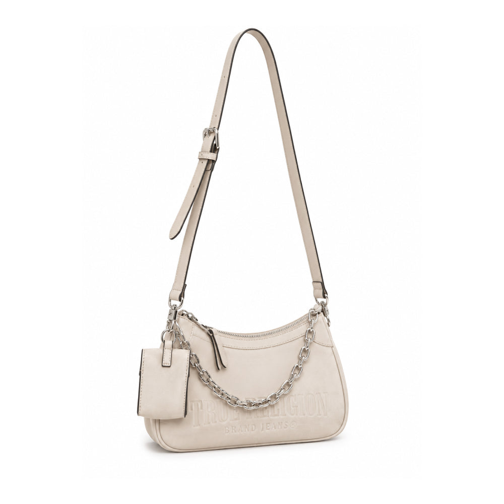 True Religion Bag Small Beige Chain