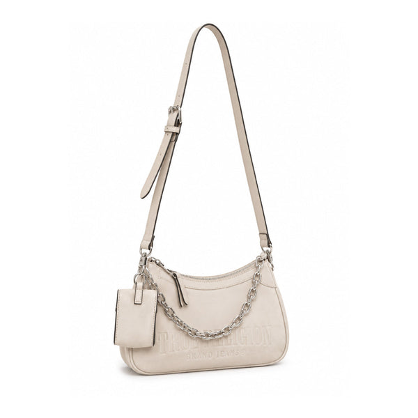 True Religion Bag Small Beige Chain