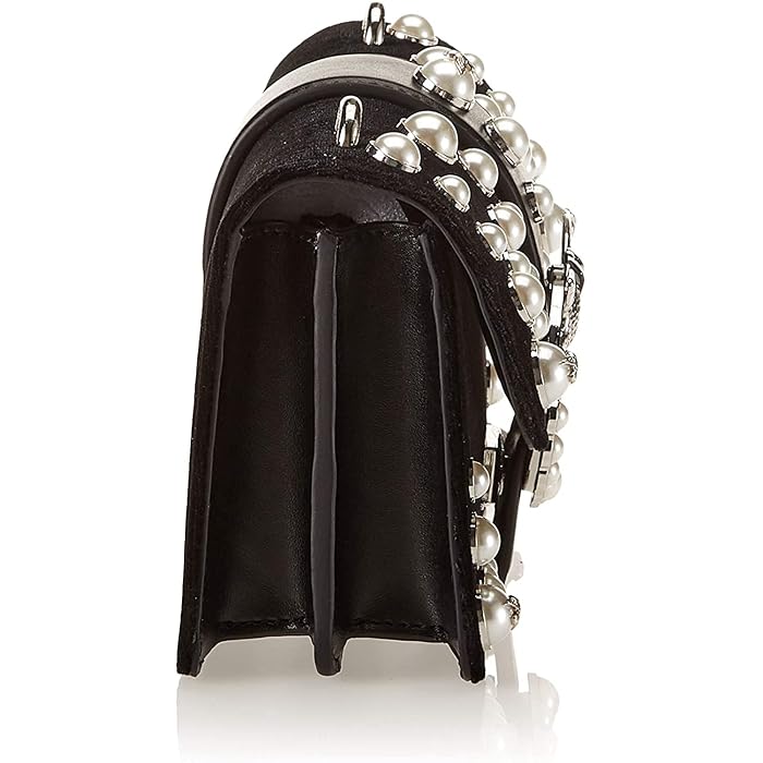 Pinko Women's Mini Love Velvet Pearls Bag Black