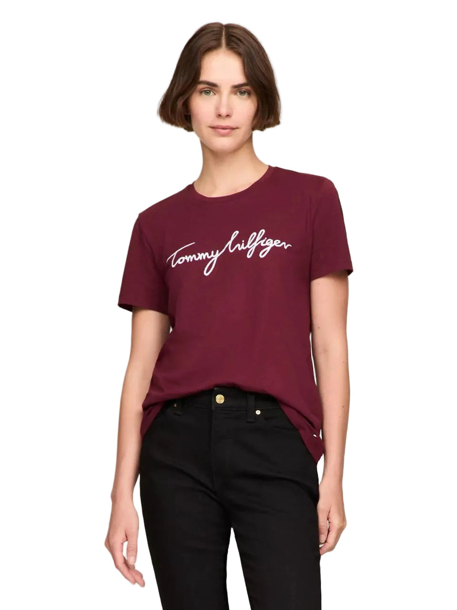 Tommy Hilfiger Embroidered Signature Crewneck T-Shirt
