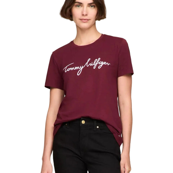 Tommy Hilfiger Embroidered Signature Crewneck T-Shirt