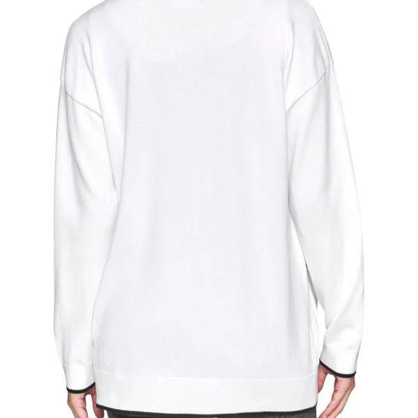 Karl Lagerfeld Paris Drop Shoulder Logo Cardigan SIZE L