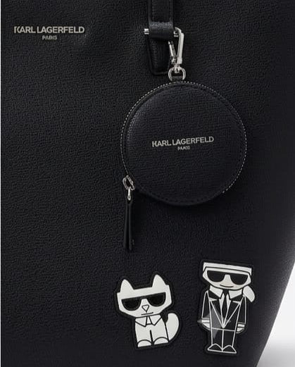 Karl Shoulder Bag Black Flags