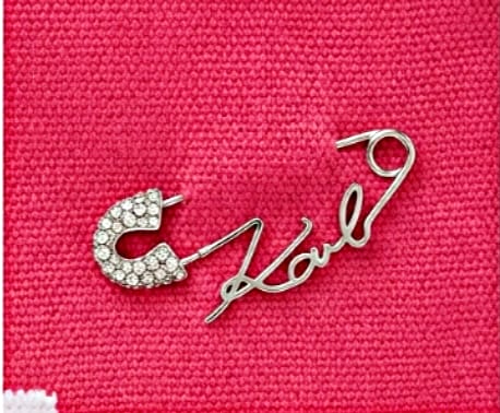 Karl Tote Bag Pink Canvas