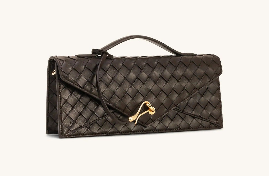 JW PEI Celeste Woven Textured Envelope Top Handle Bag