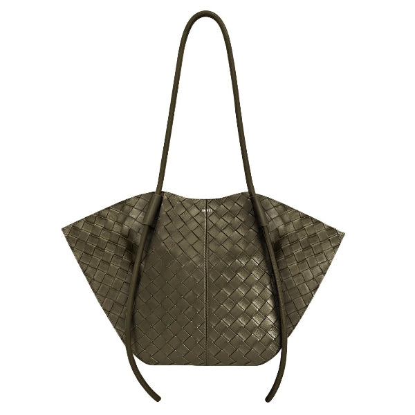 JW PEI Nala Wide Weave Texture Tote Bag-Olive Green-