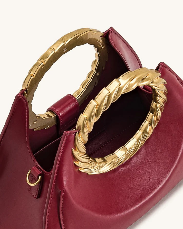 JW PEI Amiya Leaf Handle Sculpture Bag