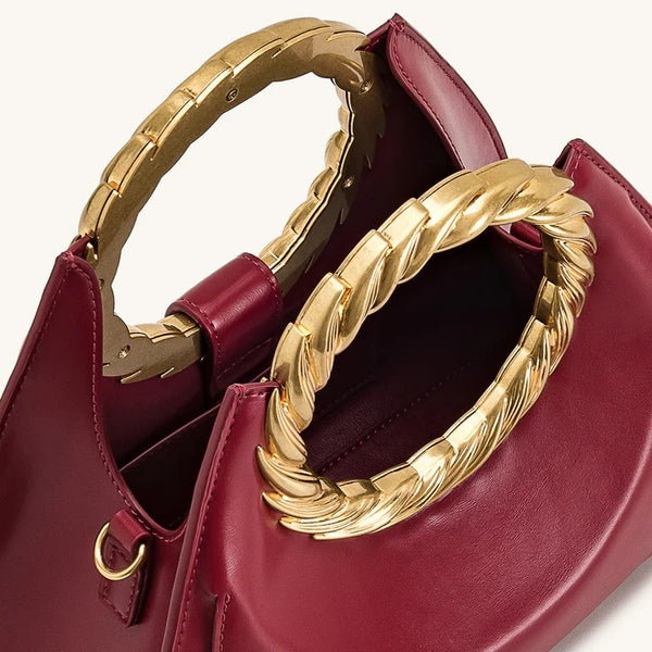 JW PEI Amiya Leaf Handle Sculpture Bag