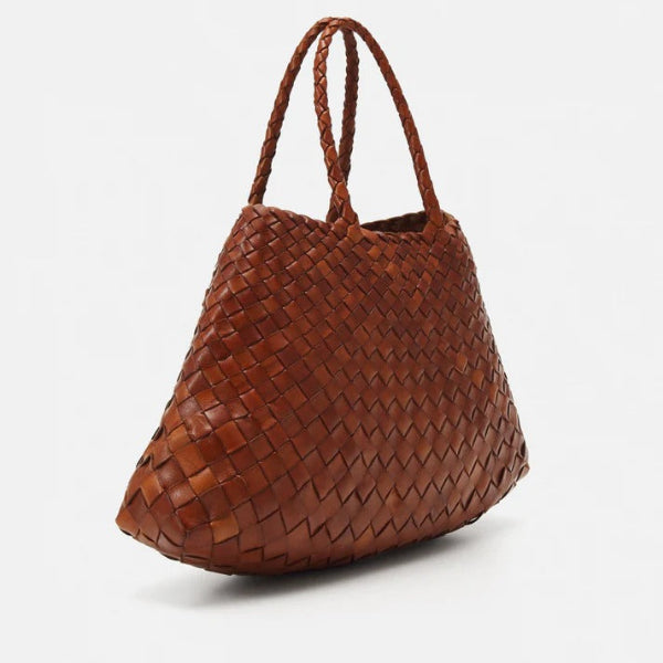 DRAGON DIFFUSION SANTA CROCE LARGE - HANDBAG - BROWN
