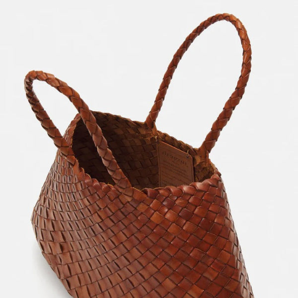 DRAGON DIFFUSION SANTA CROCE LARGE - HANDBAG - BROWN