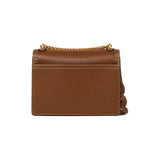 Tory Burch Miller Large Woven Shoulder Bag Brown