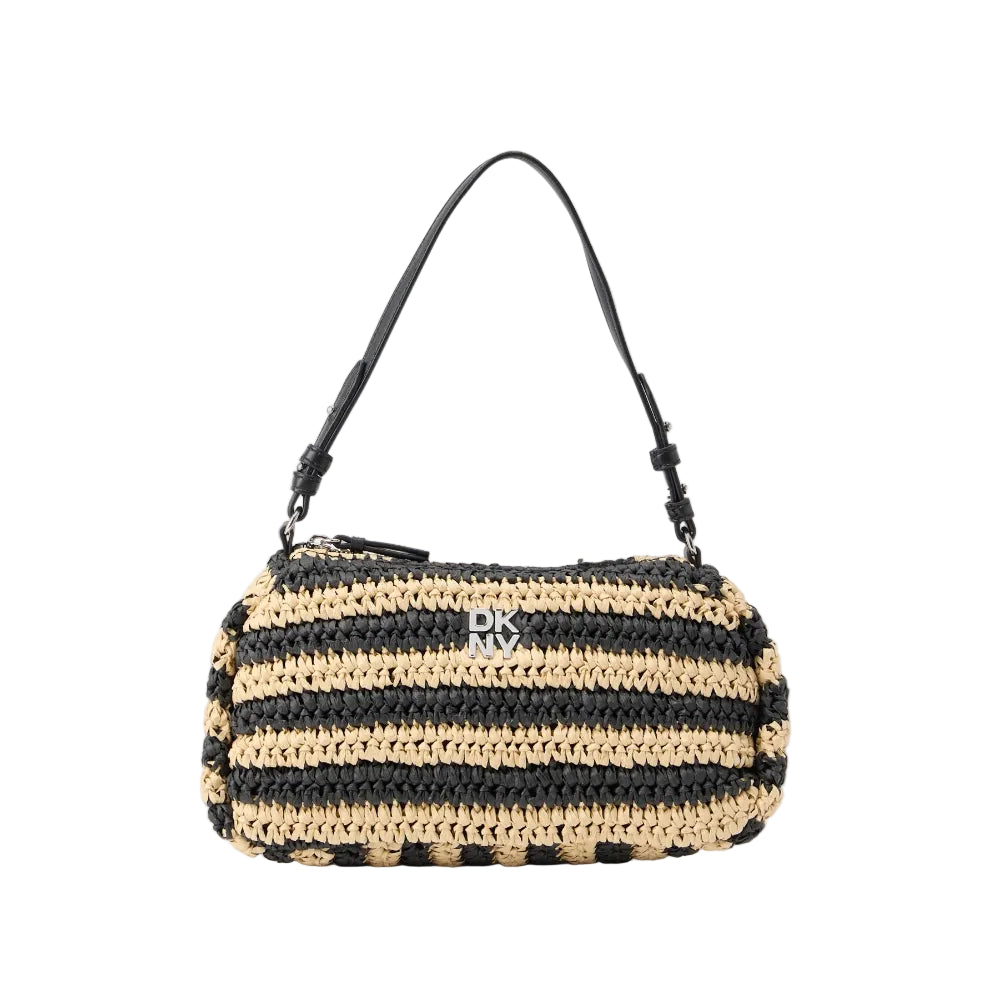 DKNY REMY TZ SHOULDER BAG - Handbag - black/beige