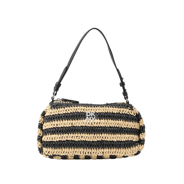DKNY REMY TZ SHOULDER BAG - Handbag - black/beige