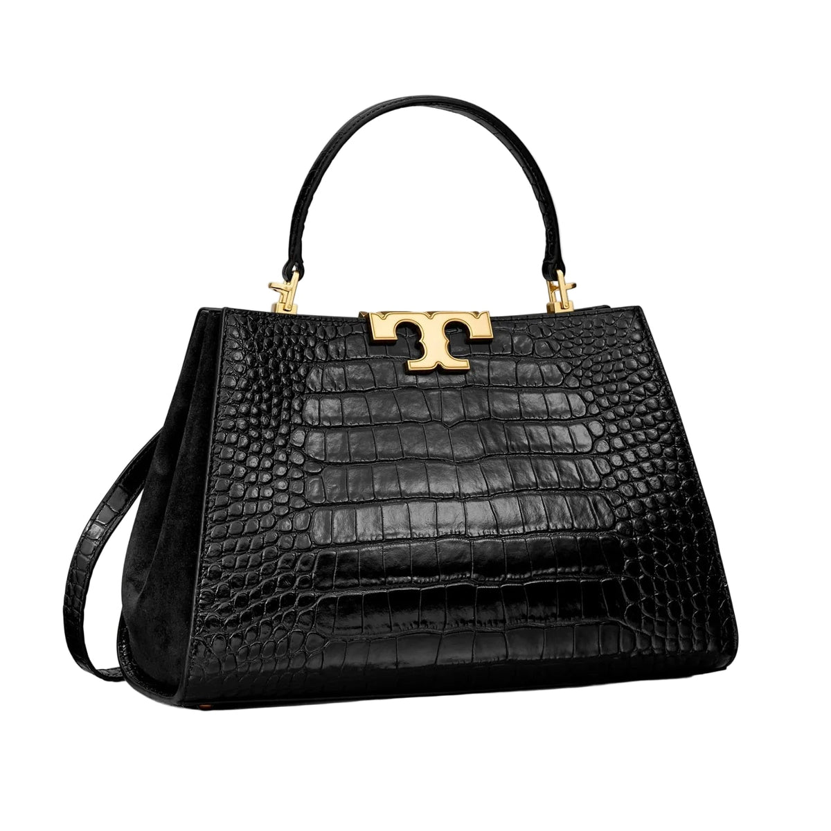 Tory Burch Eleanor Croc Embossed Satchel