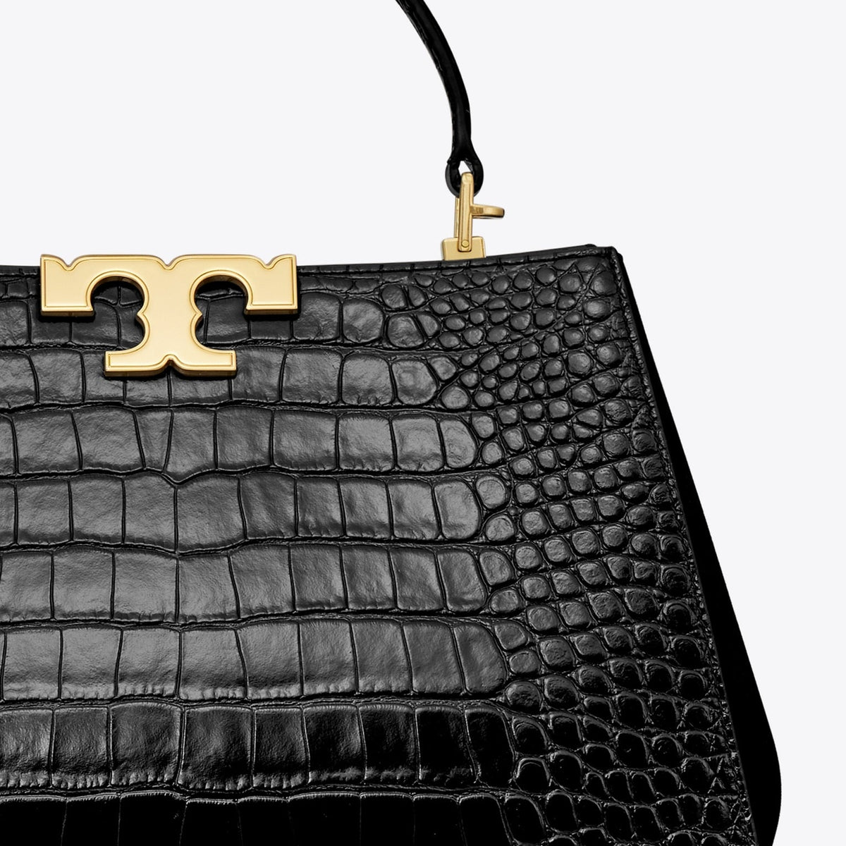 Tory Burch Eleanor Croc Embossed Satchel