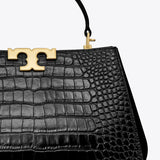 Tory Burch Eleanor Croc Embossed Satchel