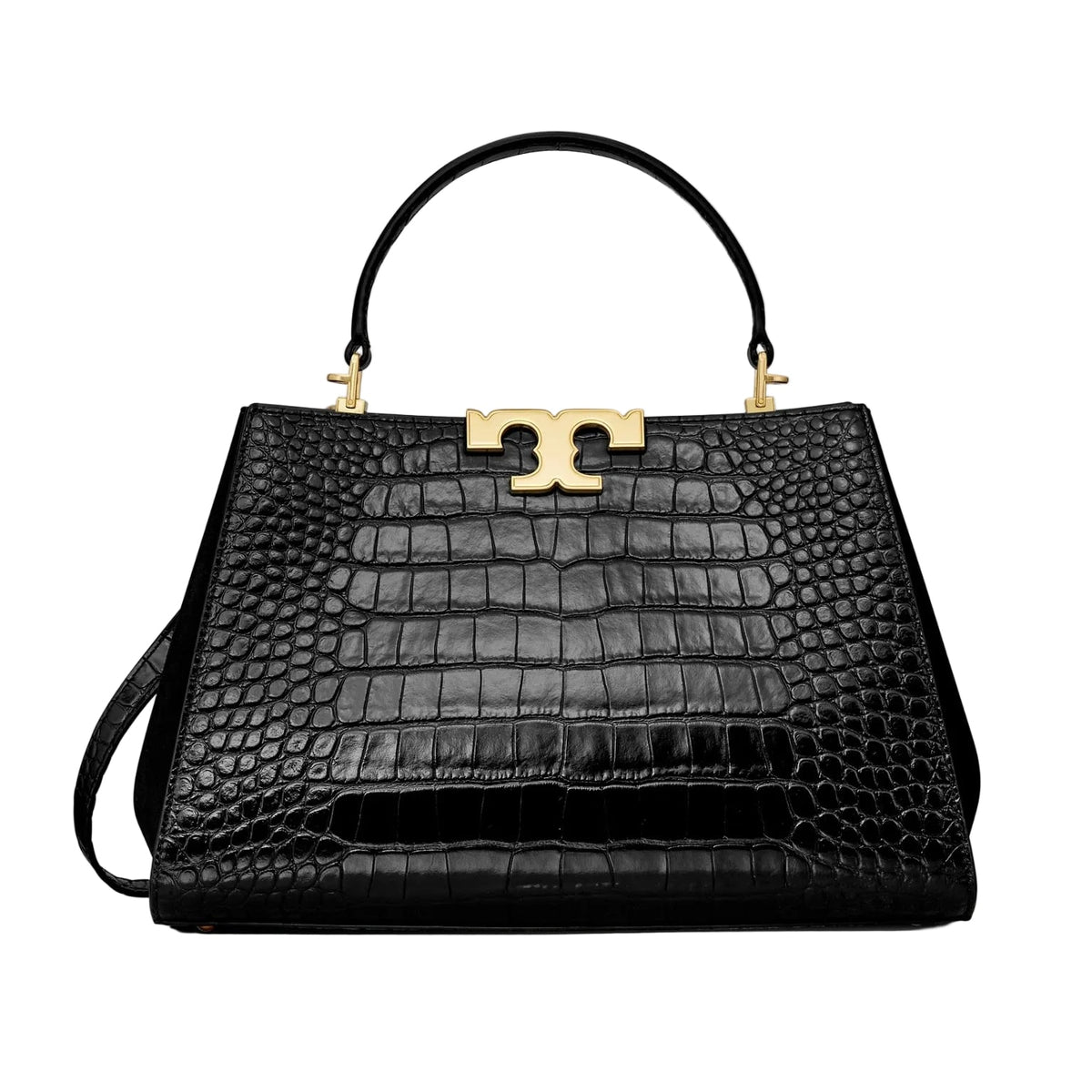Tory Burch Eleanor Croc Embossed Satchel