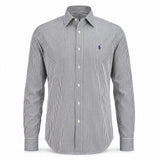 Polo Ralph Lauren Black & White Striped Long-Sleeve Shirt