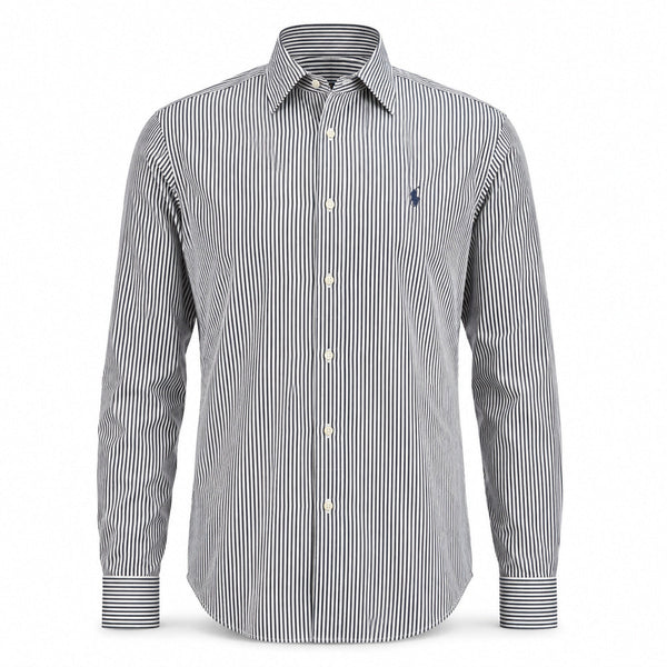 Polo Ralph Lauren Black & White Striped Long-Sleeve Shirt