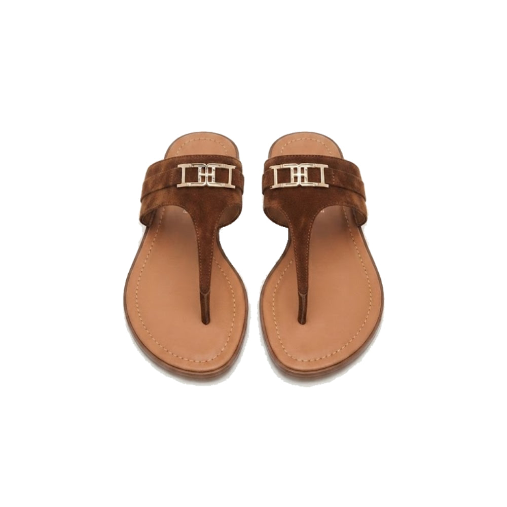 Tommy Slipper Brown Size 9