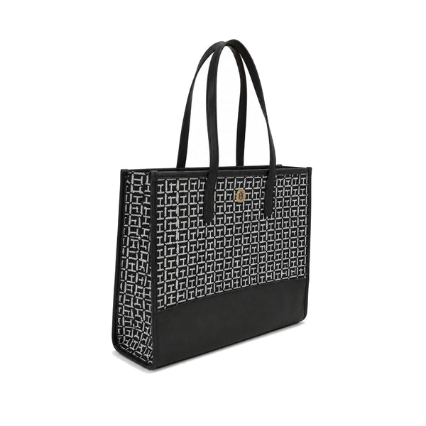 Tommy Tote Bag Large Grey x navy