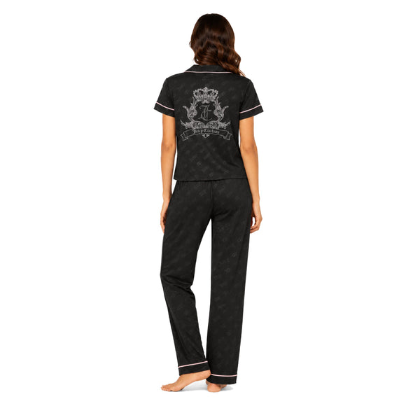 Juicy Couture Pajama Set Black long