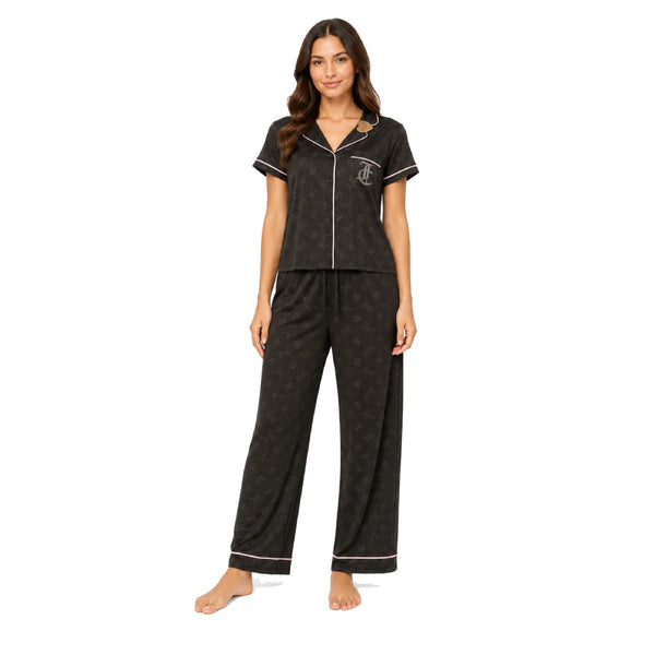 Juicy Couture Pajama Set Black long