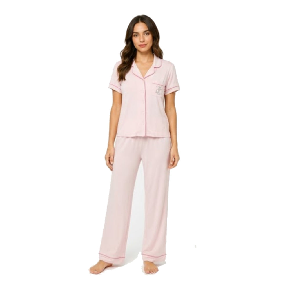 Juicy Couture Pajama Set Light Pink Long XL