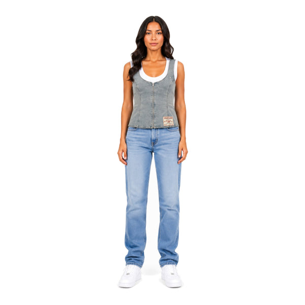 True Religion Jacket Jeans Blue Cut