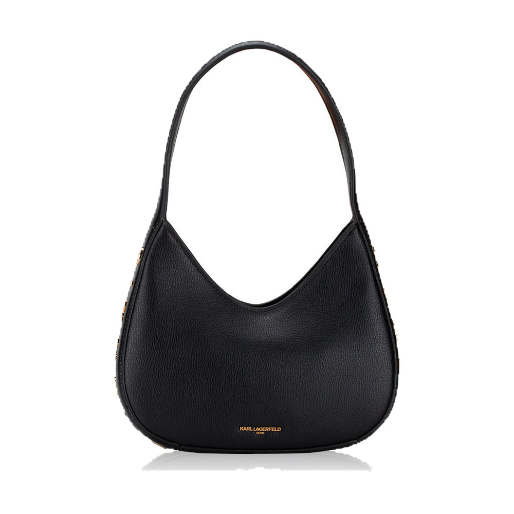 Karl Cross Bag Black Small Half