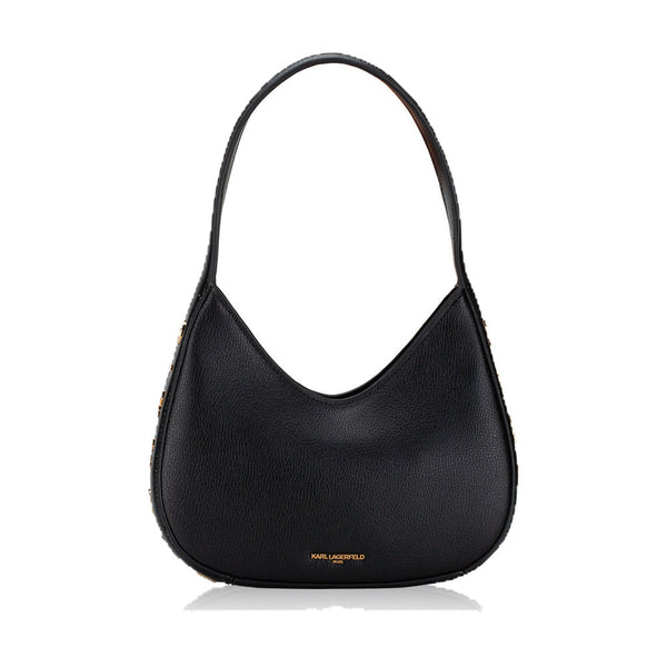 Karl Cross Bag Black Small Half