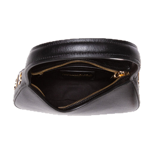 Karl Cross Bag Black Small Half